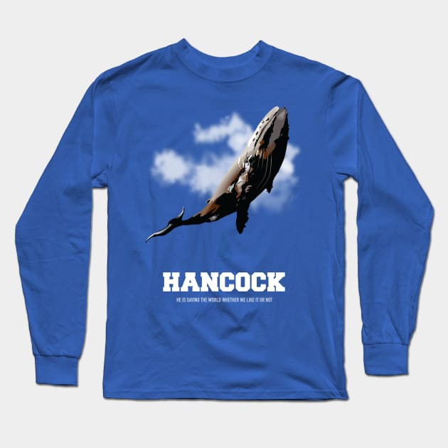 Hancock - Alternative Movie Poster Long Sleeve T-Shirt by MoviePosterBoy